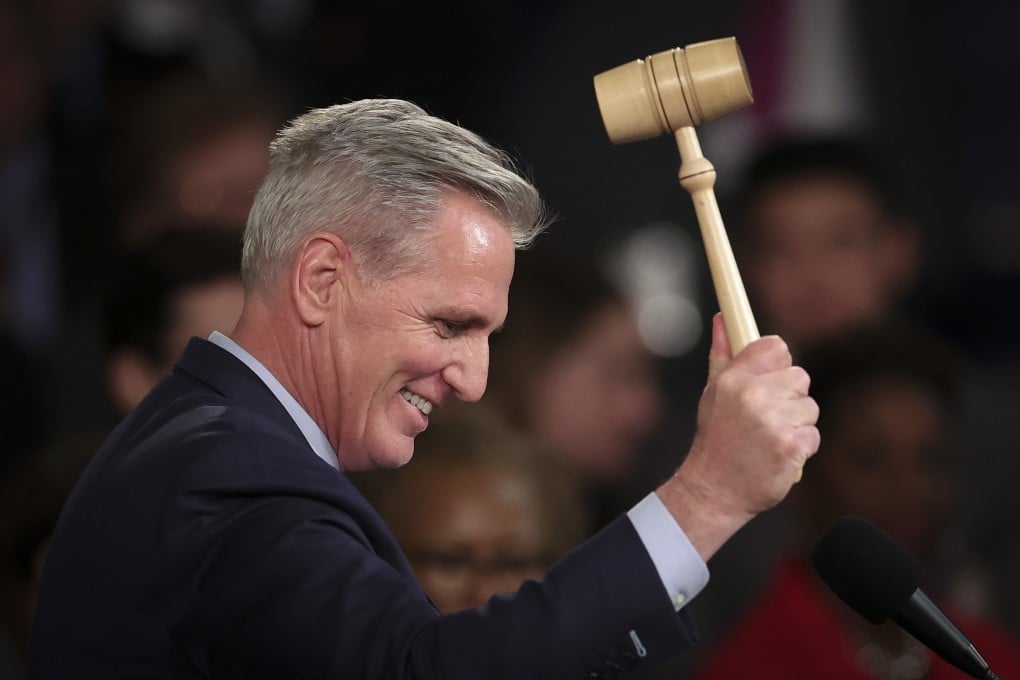 US House Speaker Kevin McCarthy has named the 13 Republican representatives who will serve on the new select committee on China. Photo: AFP/Getty Images/TNS