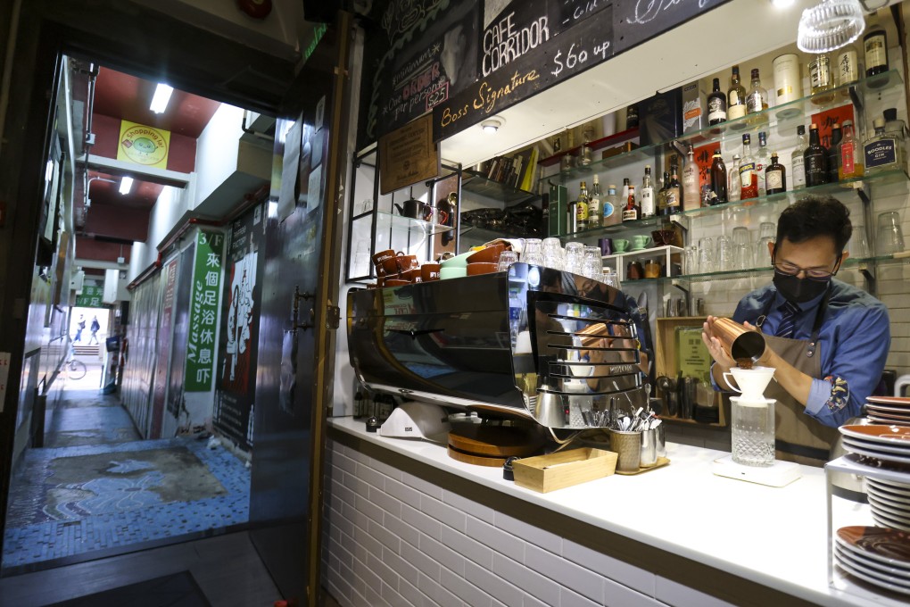 Cafe Corridor founder Felix Wong at his shop in Causeway Bay, Hong Kong. Cafe Corridor is to close at the end of January after 22 years. Photo: May Tse