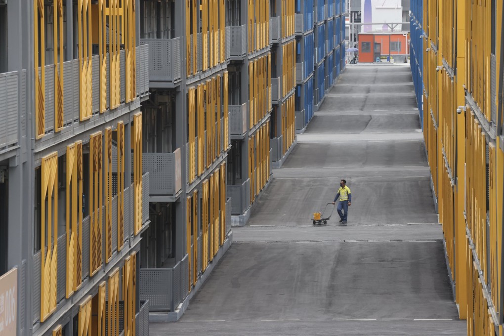 The community isolation facility at Kai Tak. Photo: Jonathan Wong