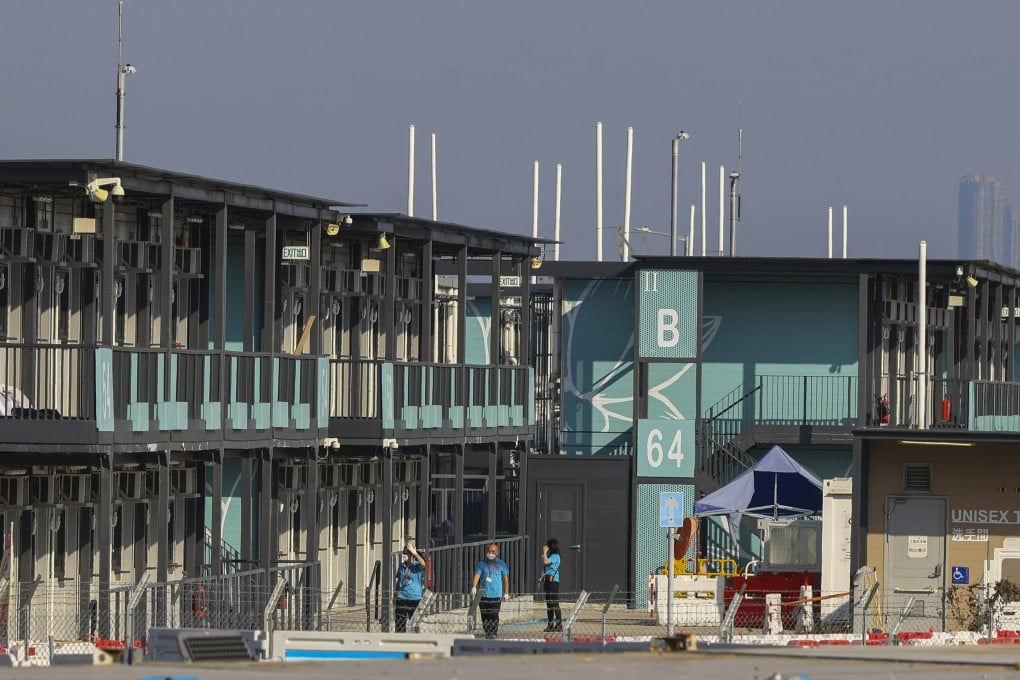 The isolation facility at Penny’s Bay on Lantau Island. Photo: Dickson Lee
