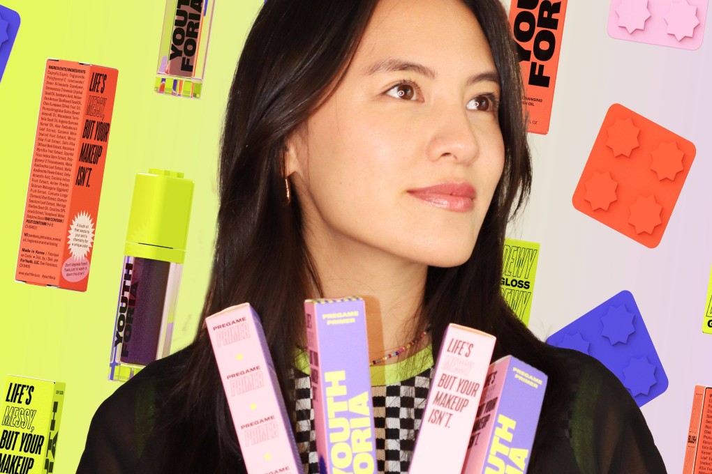 Clean beauty brand Youthforia’s founder Fiona Co Chan. She tells the Post how its make-up you can sleep in went viral on TikTok.