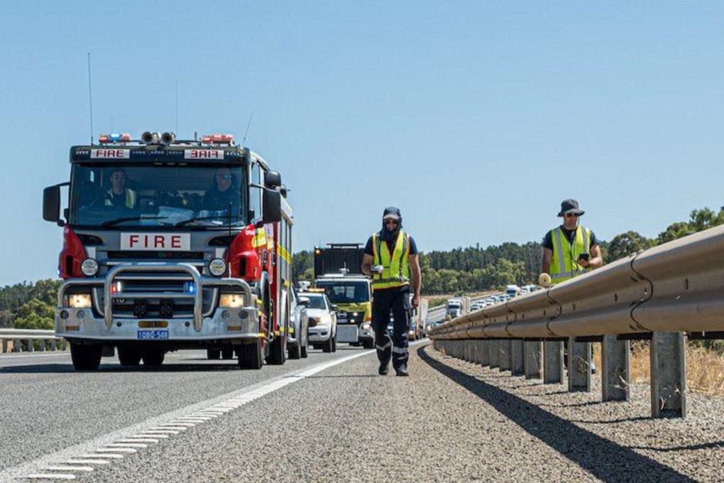 Crews search for a tiny but dangerous radioactive capsule from a Rio Tinto mine after it disappeared while being transported across the Australian outback. Photo: Western Australia Department Of Fire And Emergency Services / Handout