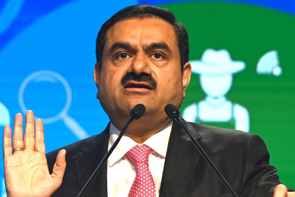 Gautam Adani speaks at an event in Mumbai in November. Photo: AFP