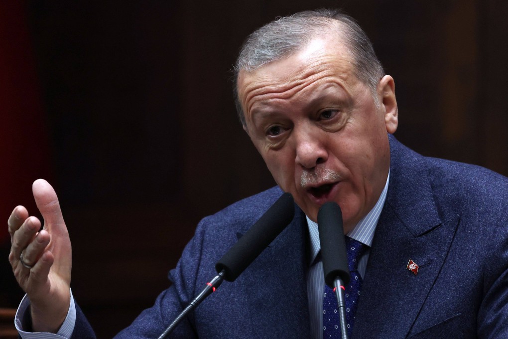 Turkish President Recep Tayyip Erdogan on Wednesday. Photo:  AFP