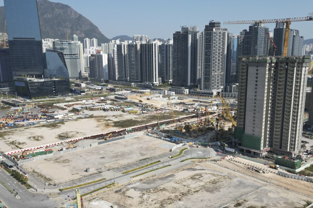 Aerial view of the site government planning for Light Public Housing at Olympic Avenue at Kai Tak. Photo: Sam Tsang