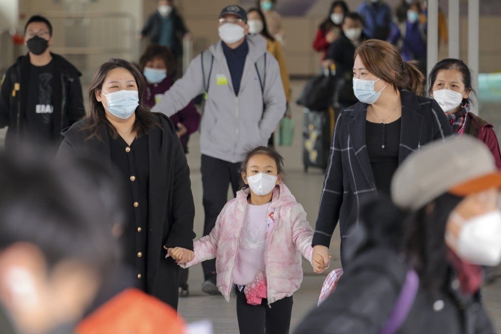 Travellers arrive in Hong Kong from the mainland at the Shenzhen Bay border crossing. Photo: Jelly Tse