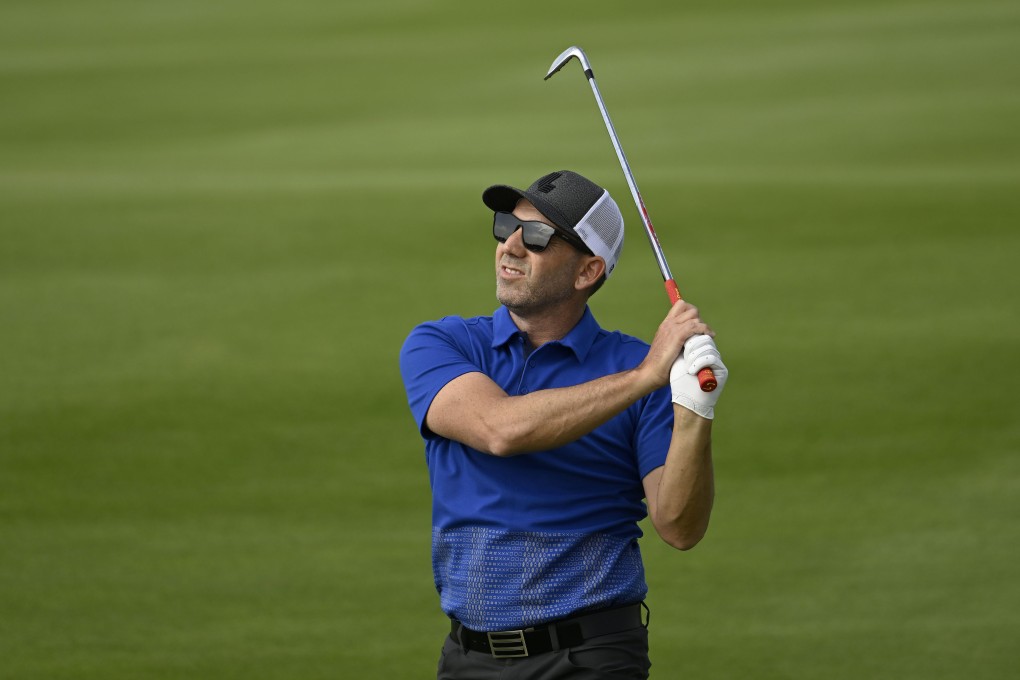 Sergio Garcia plays a shot during the pro-am ahead of the PIF Saudi International at the Royal Greens Golf and Country Club, King Abdullah Economic City. Photo: Asian Tour.