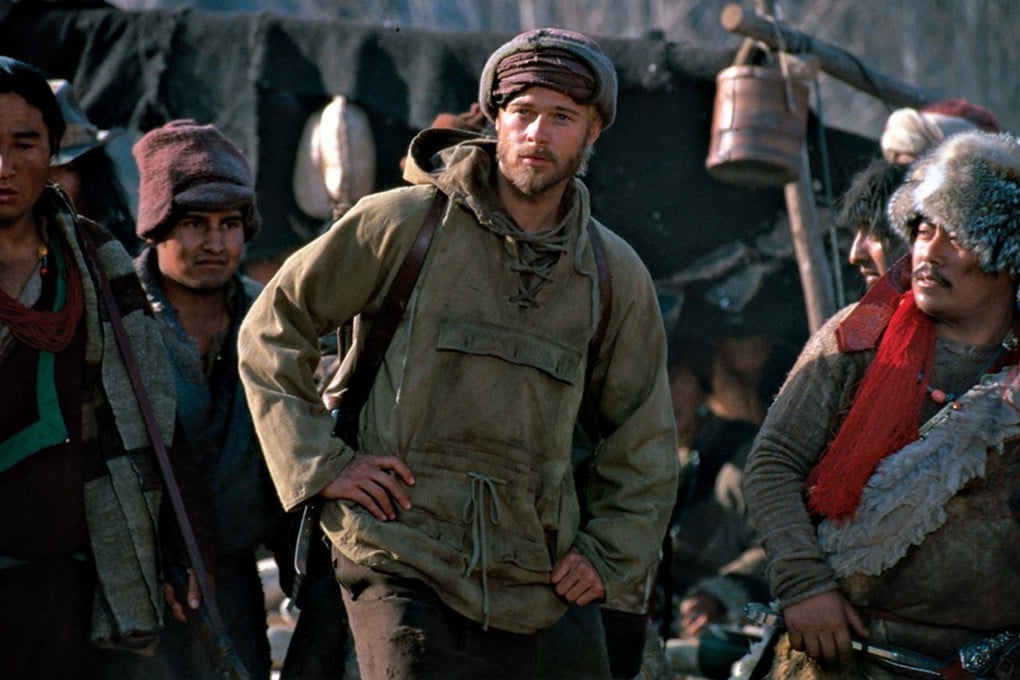 Brad Pitt in a still from Seven Years in Tibet (1997), directed by Jean-Jacques Annaud.