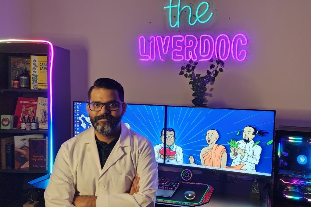 Dr Cyriac Abby Philips in his studio. Photo: Handout