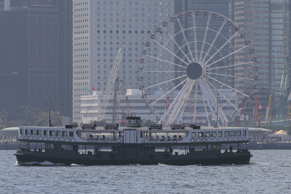 The Star Ferry sailing at Victoria Harbour in Tsim Sha Tsui. Photo: Jelly Tse