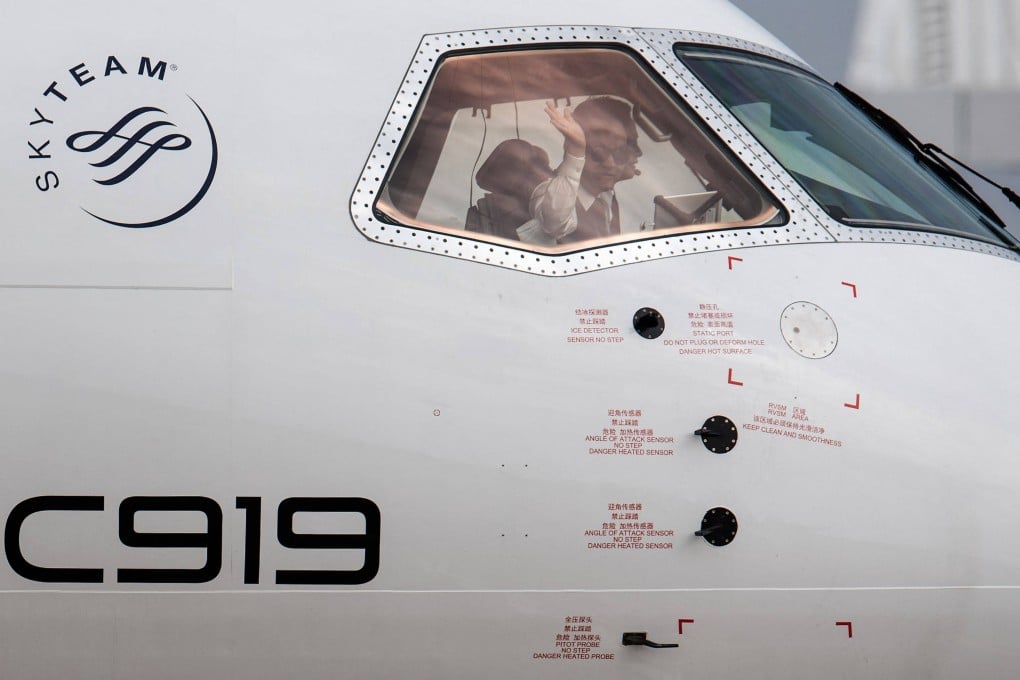 China’s C919 passenger jet is expected to be put into service domestically over the coming months. Photo: AFP