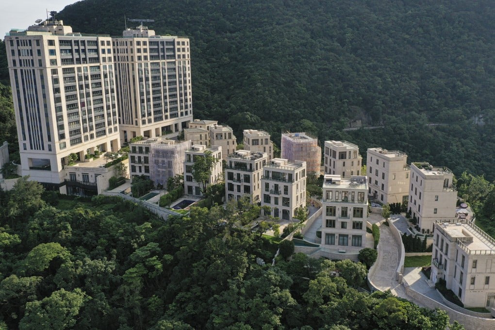 An aerial view of the Mount Nicholson development at 8 Mount Nicholson at the Peak. Photo: Martin Chan