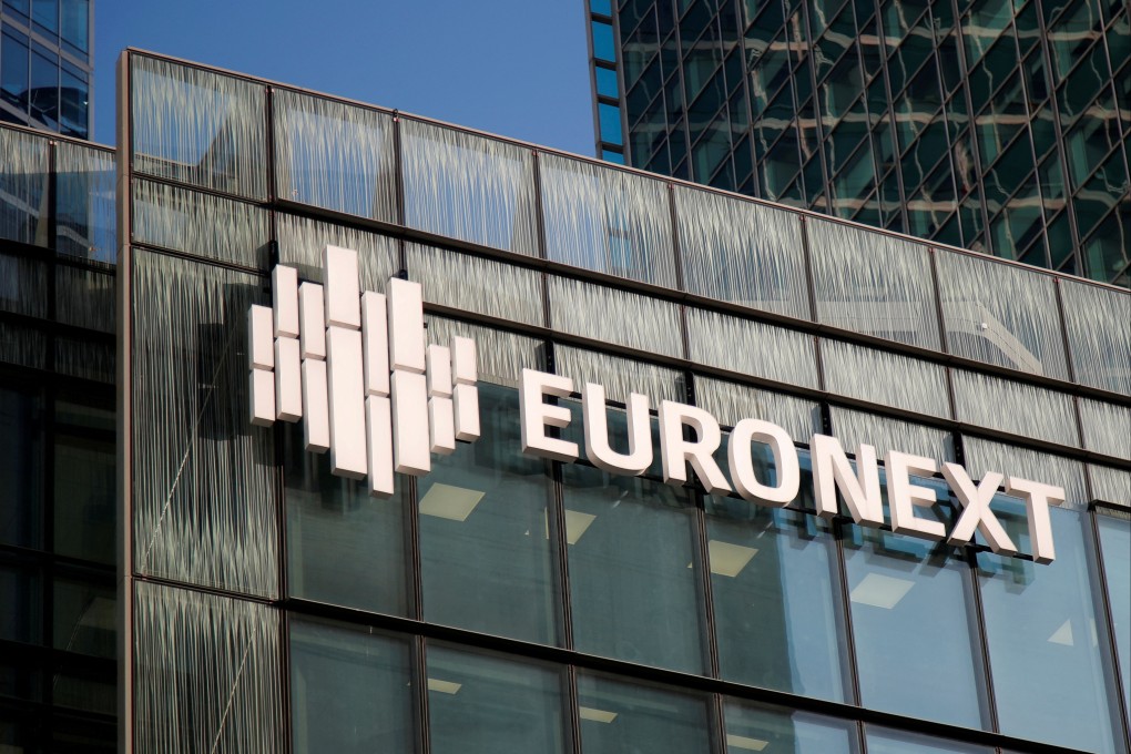 The headquarters of stock market operator Euronext at La Defense financial district in Courbevoie near Paris, France, on November 21, 2019. Photo: Reuters