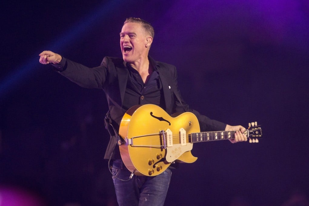Bryan Adams performs on stage in 2017. The Canadian singer has a Grammy nomination for the first time since 1998, but won’t be at the February 5 awards ceremony - he has a concert date in Las Vegas. Photo: AP
