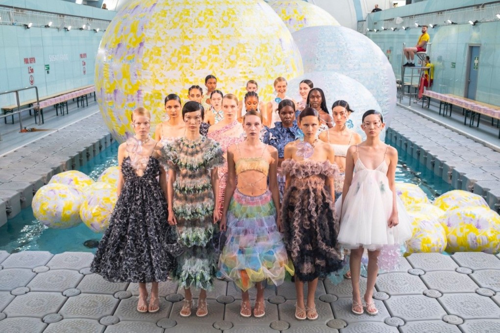 Susan Fang’s spring/summer 2023 collection, as seen at London Fashion Week in September 2022. Fang says she takes a lot of inspiration from nature.