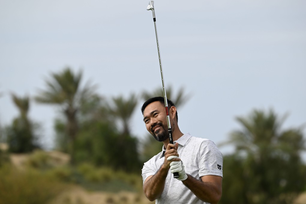 Cho Minn Thant, commissioner and CEO of the Asian Tour, plays a shot during the pro-am ahead of the PIF Saudi International. Photo: Asian Tour