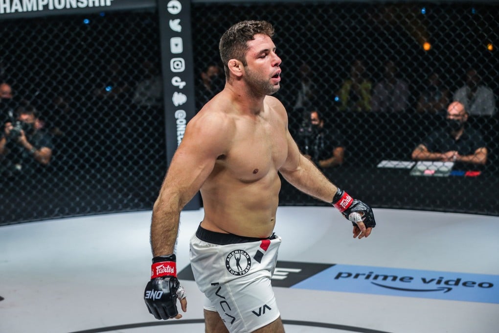 Marcus “Buchecha” Almeida parades around the cage after a submission win over Kirill Grishenko. Photos: ONE Championship.