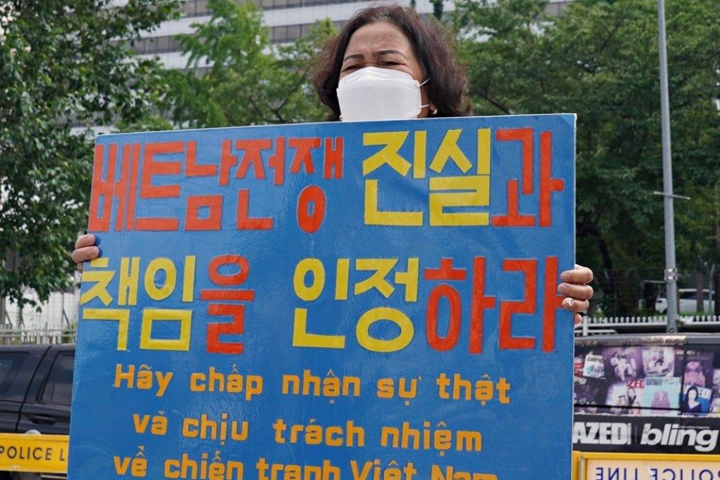 Vietnam war survivor Nguyen Thi Thanh, 62, who won a lawsuit against the South Korean government. Her relatives were among dozens killed by Korean marines in 1968. She was injured. Photo: Twitter/Korea-Vietnam Peace Foundation