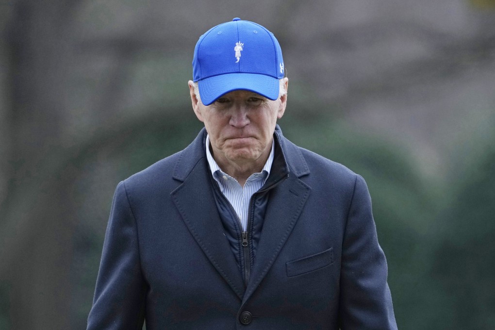 President Joe Biden, after returning from a weekend at Camp David in Maryland. Photo: AP