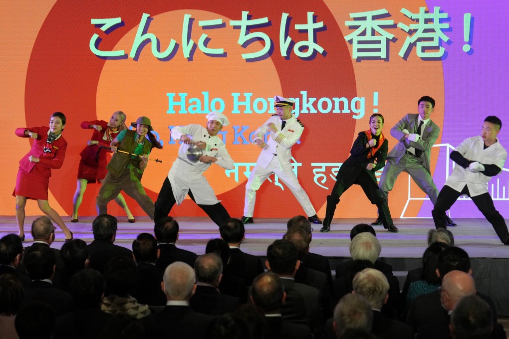 The launch ceremony of the Hello Hong Kong campaign on February 2. Photo: Elson Li