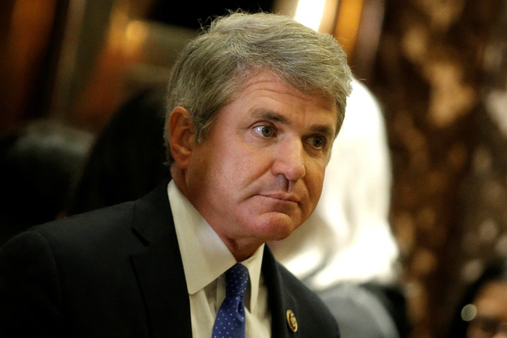 US congressman Michael McCaul arrives at Trump Tower in New York to meet Donald Trump in November 2016. Photo: Reuters
