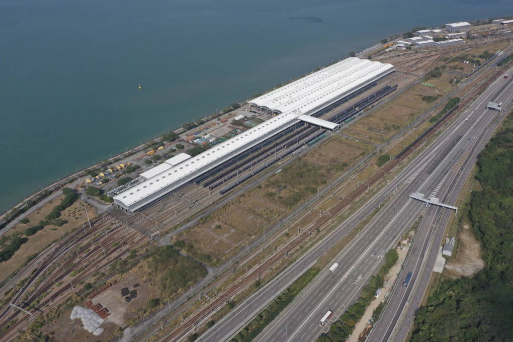 Aerial shot of MTR Siu Ho Wan Depot on Lantau Island. Photo; SCMP/Sam Tsang
