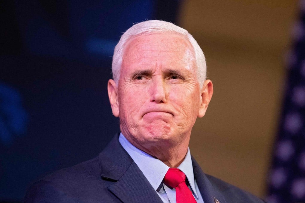Former US vice-president Mike Pence. File photo: AFP