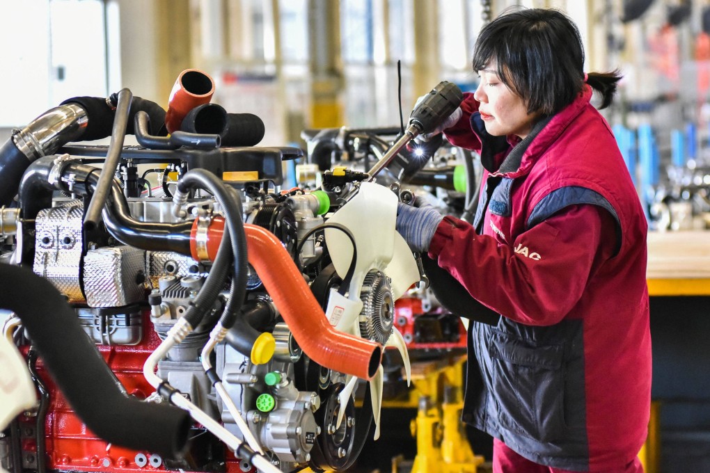 Producer price index (PPI), which reflects the prices that factories charge wholesalers, grew by fell by 0.8 per cent last month, down from falling by 0.7 per cent in December. Photo: AFP