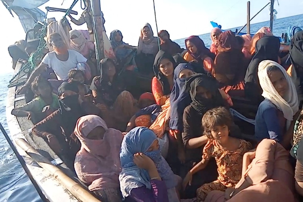 A boat carrying refugees from Myanmar, a crisis sparked since the military coup. Photo: Reuters