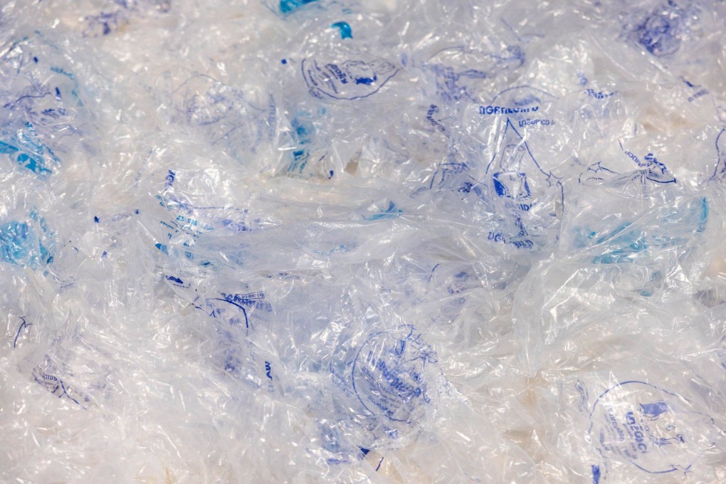 Plastic bags at a recycling center in Rayong, Thailand on December 14, 2022. Global plastic waste has more than doubled over the past two decades to 353 million metric tons annually, according to the Organisation for Economic Co-operation and Development Photo: Bloomberg