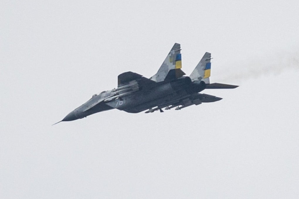A MIG-29 Ukrainian fighter jet flying over eastern Ukraine. File photo: AFP