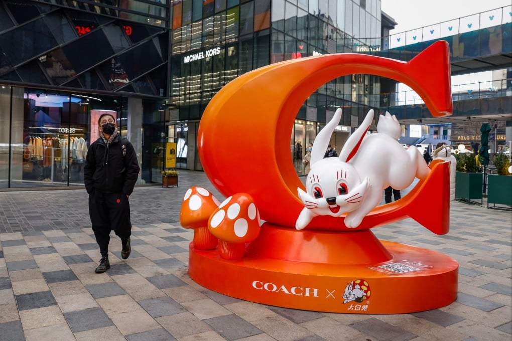 Lunar New Year decorations in Beijing on January 12. China’s reopening in the Year of the Rabbit has lifted global hopes of an economic recovery. Photo: EPA-EFE