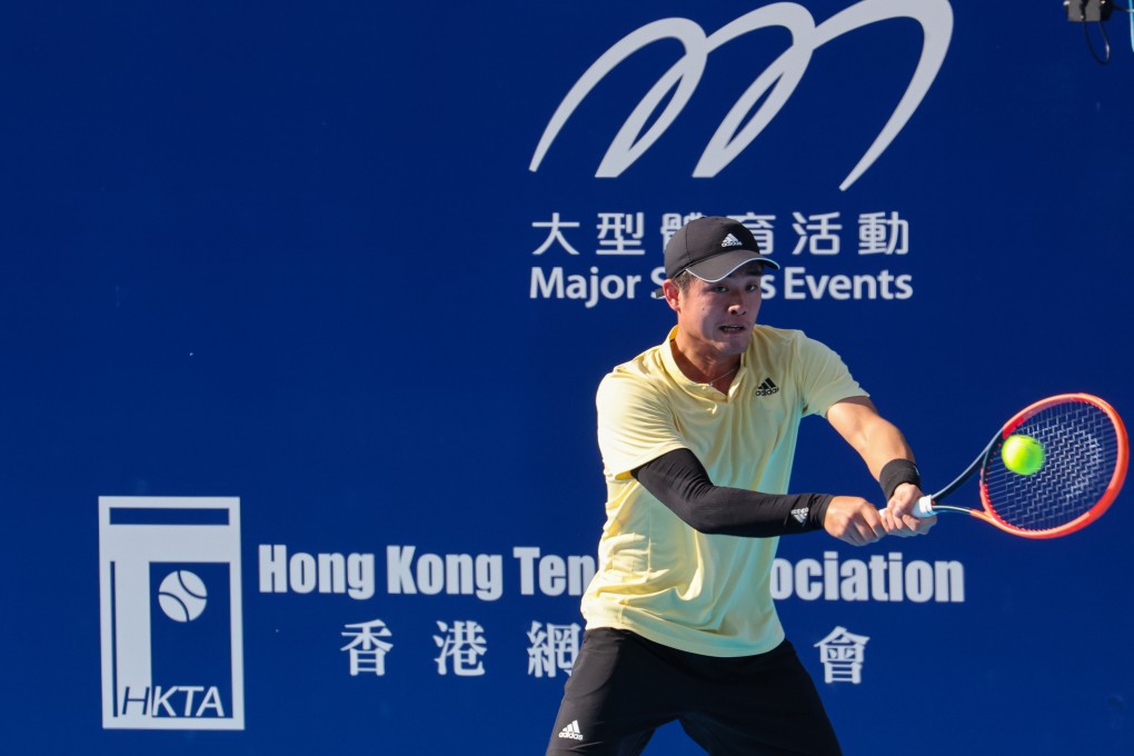 Wu Yibing in action against Hubert Hurkacz at Hong Kong International Tennis Challenge. Photo: Edmond So