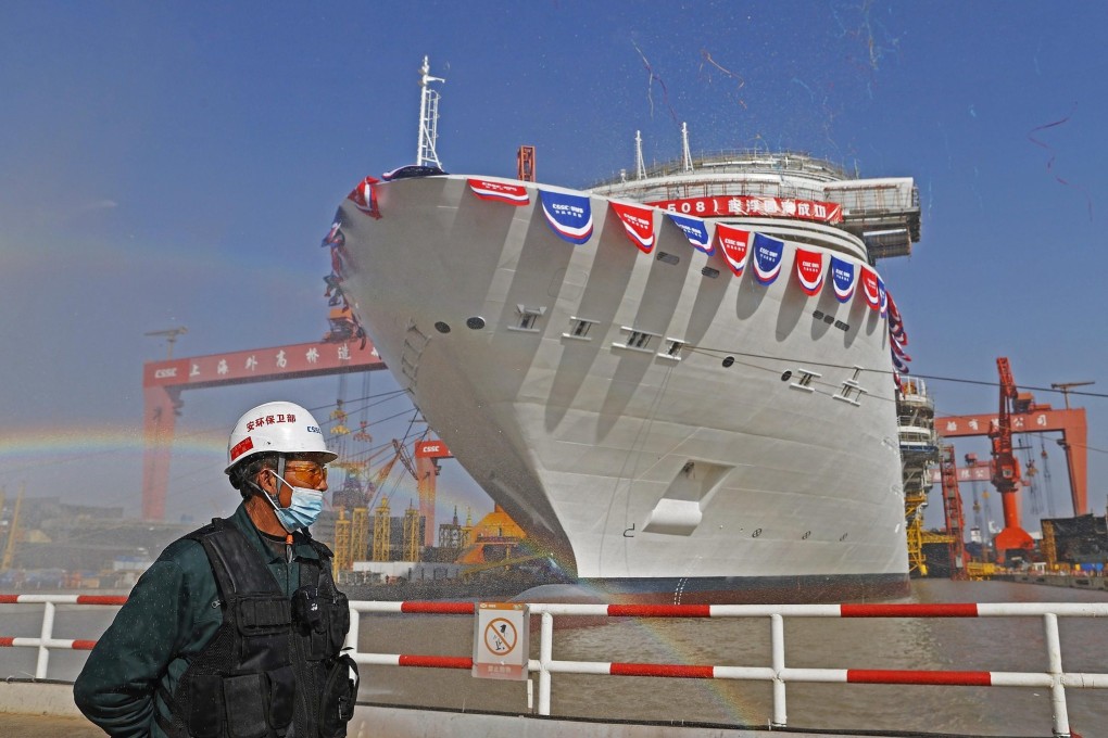Sea trials for China’s first home-grown cruise ship, the H1508, are expected to begin in July. Photo: SCMPOST