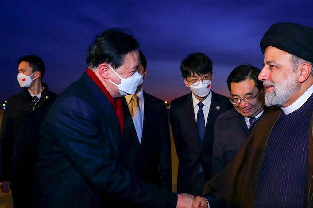 Iranian President Ebrahim Raisi arrives in Beijing on Tuesday morning at the start of a three-day trip to China. Photo: Handout