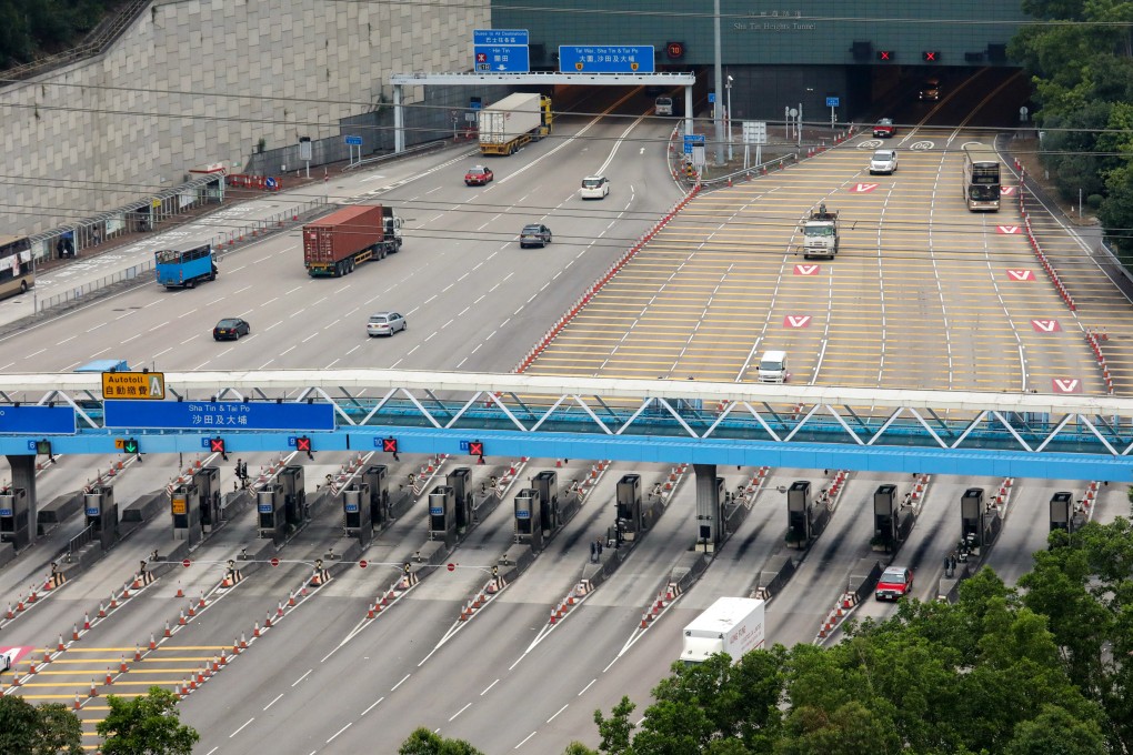 The transport commissioner has apologised for the delay in the rollout of the e-toll system on the Tsing Sha Highway. Photo: Felix Wong