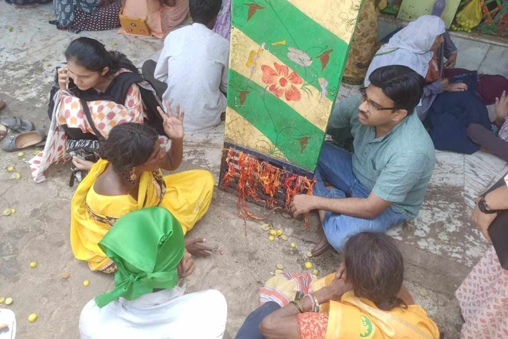 Dr Dabholkar tries to dissuade a family from resorting to black magic. Photo: Handout