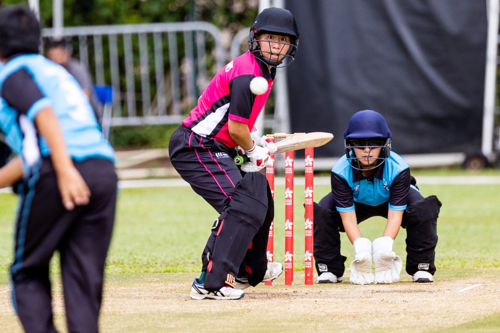 Kary Chan bats for the Bauhinia Stars during the women’s All Star game against the Jade Jets. Photo: We Sport Images