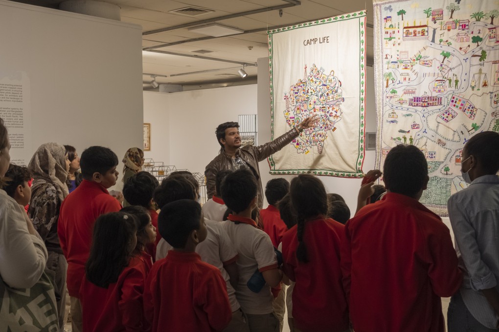 A presentation by the Rohingya Cultural Memory Centre at the 2023 Dhaka Art Summit, in Bangladesh. Photo: Dhaka Art Summit 2023