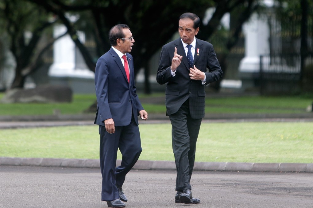 President Joko Widodo (right) said following talks with his East Timor counterpart Taur Matan Ruak (left) that a blueprint for the island state was being prepared, with his government leading the initiative. Photo: EPA-EFE
