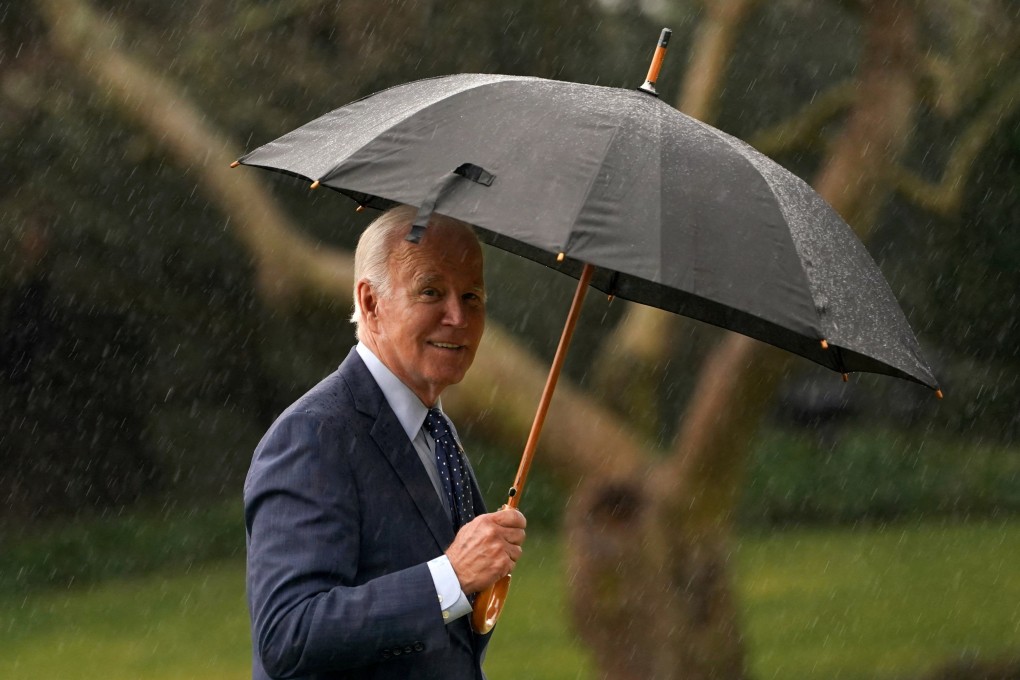 US President Joe Biden arrives back at the White House after having a routine medical check-up at Walter Reed National Military Medical Centre in Washington on Thursday. Photo: Reuters