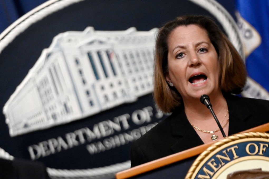 US Deputy Attorney General Lisa Monaco speaks at a press conference at the Justice Department in Washington in January. Photo: AFP
