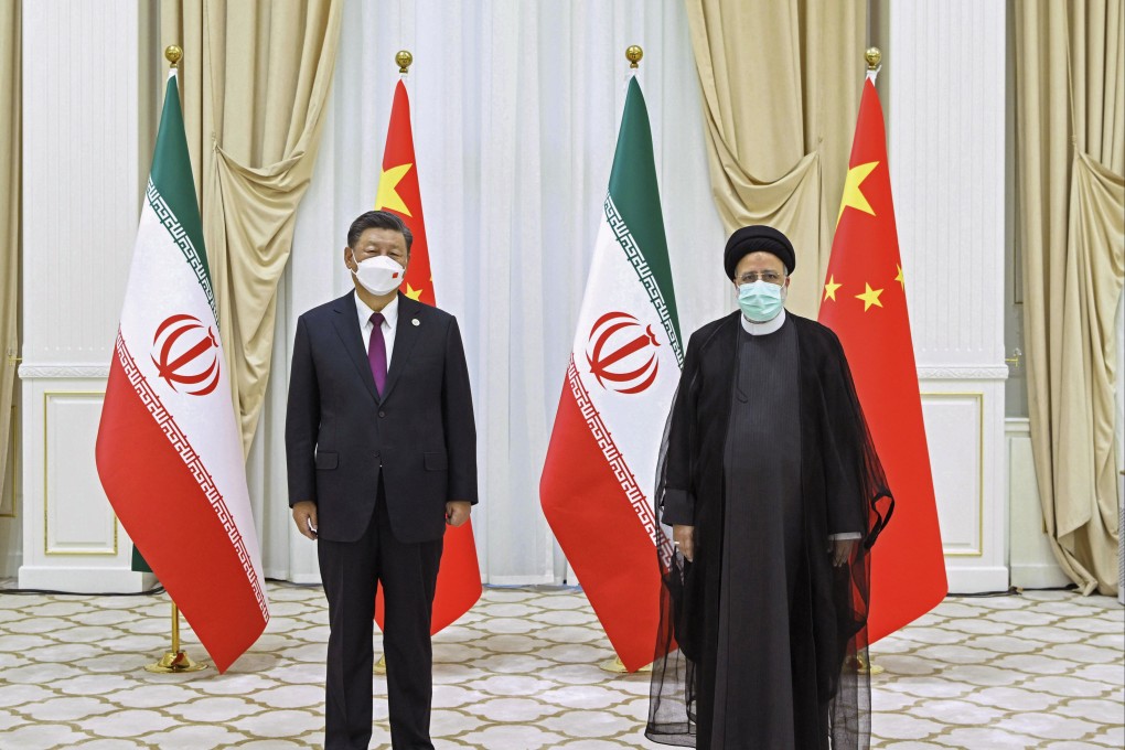 Chinese President Xi Jinping and Iran’s Ebrahim Raisi in Samarkand, Uzbekistan, last September. Photo: AP