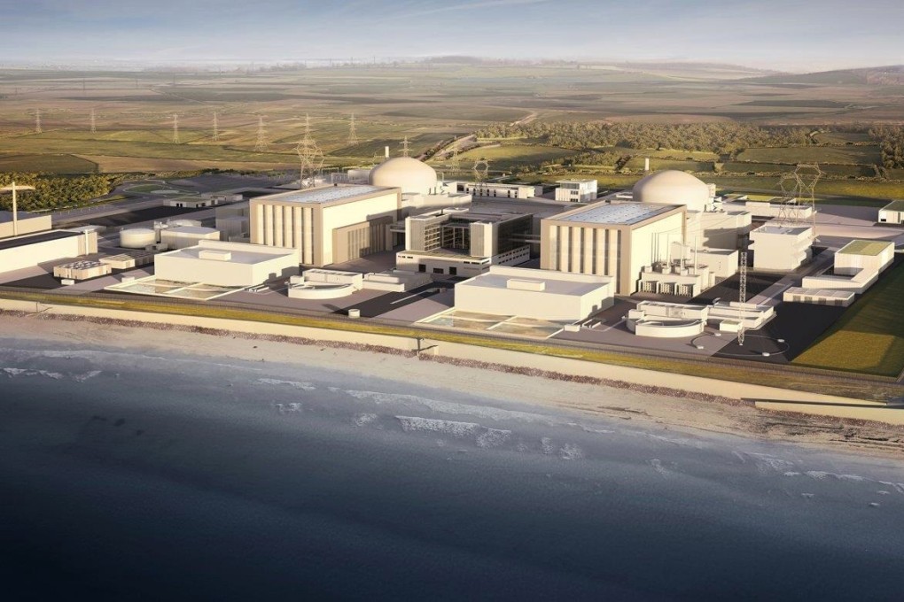A computer-generated image of the French energy producer’s nuclear reactors at Hinkley Point in south-west England. Photo: AFP