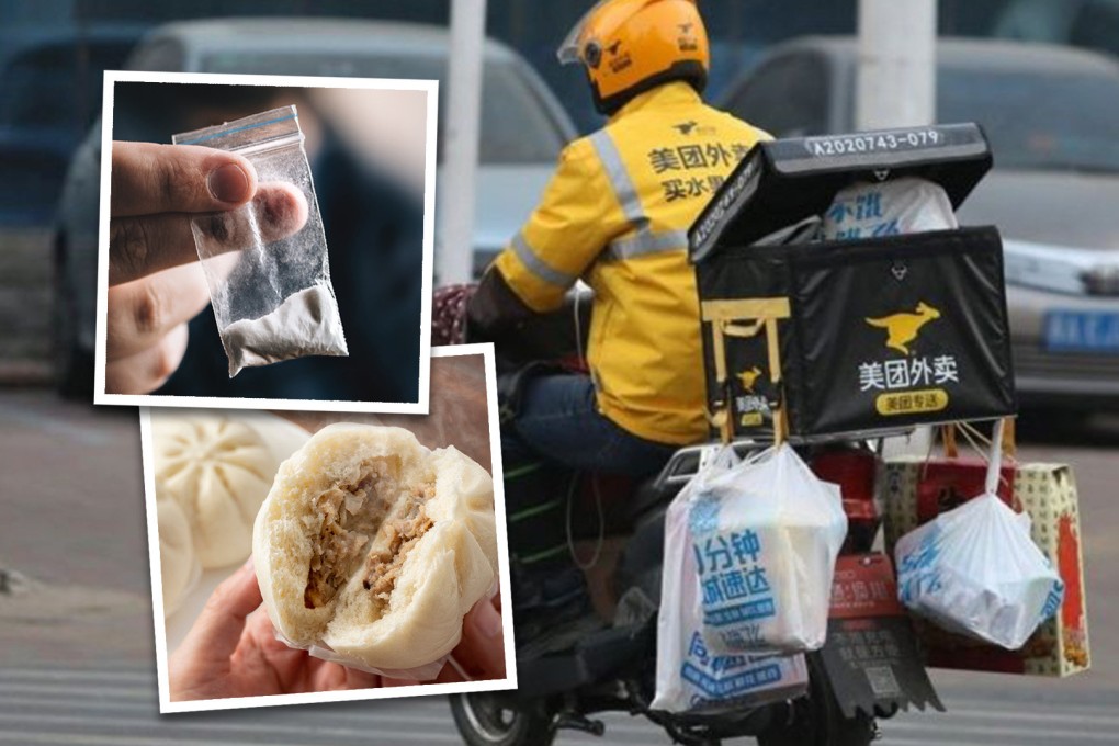 Chinese police have busted a nationwide drug-dealing operation after a quick-thinking delivery driver smelled a rat over a “strange” order he received. Photo: SCMP composite
