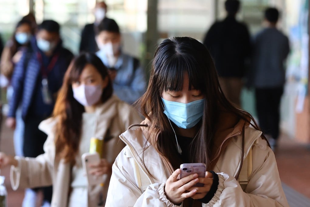 Students at the University of Hong Kong campus on December 20, 2022. The university announced on February 17 that students would not be allowed to used AI-based tools for coursework. Photo: Dickson Lee