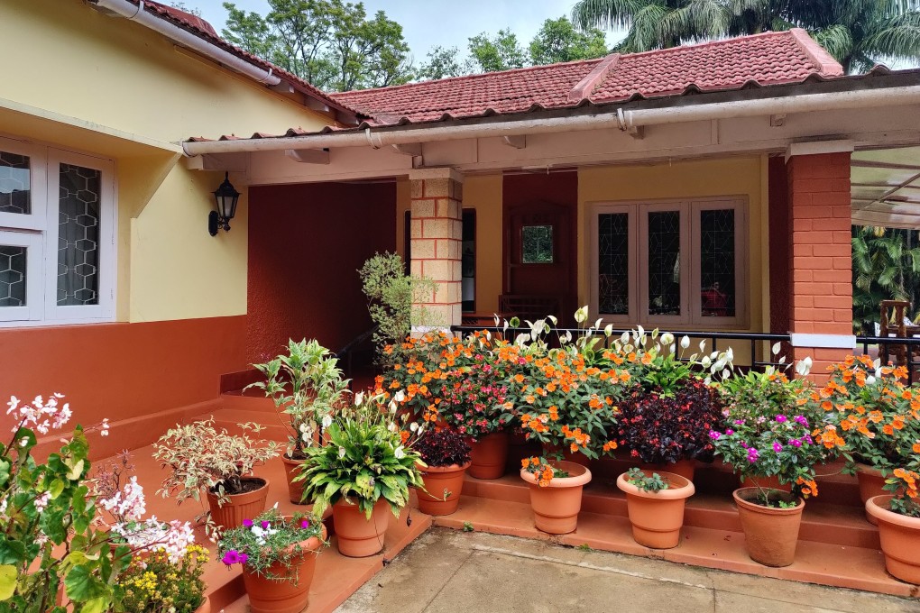The Niraamaya Private Residence is a three-bedroom bungalow on the Blue Mountain Estate in Chikmalagur, southern India, surrounded by coffee plants and forests of silver oak and ficus. It offers a base from which to explore India’s coffee country. Photo: Kalpana Sunder