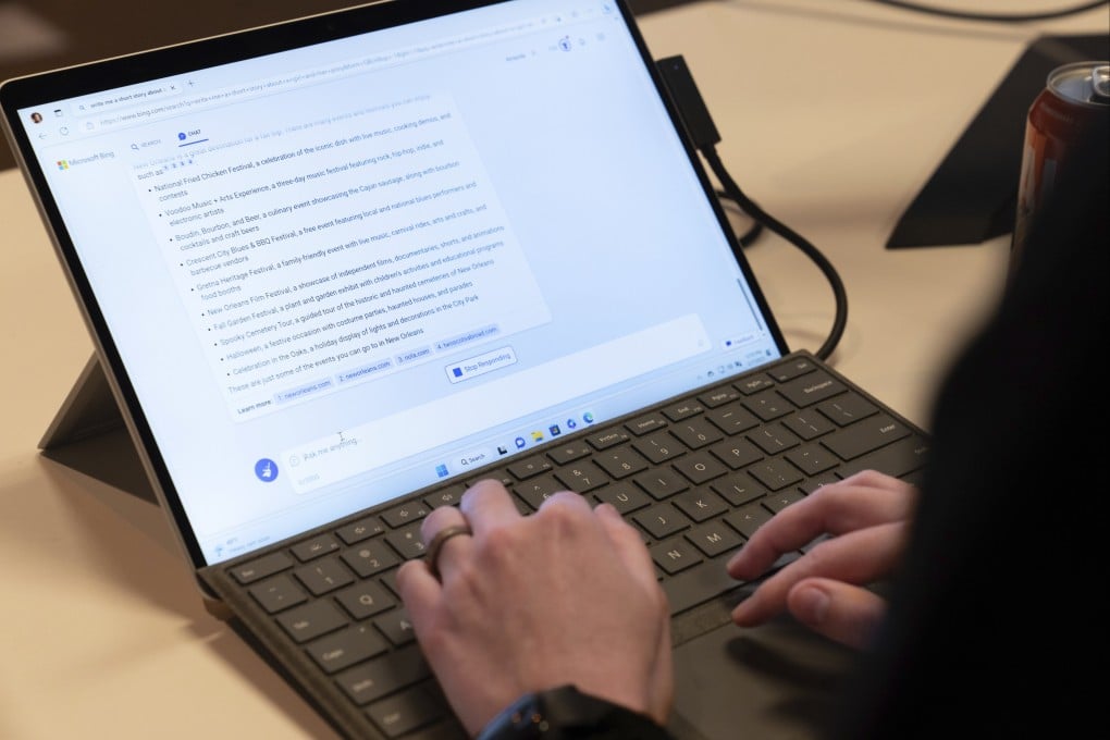 Microsoft’s revamped Bing search engine is impressive, but early users have reported its new AI chatbot for spouting belligerent remarks. Photo: AP