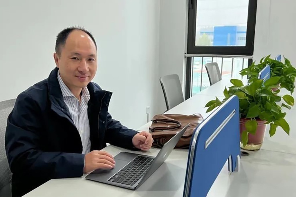 He Jiankui confirmed his visa under the new Top Talent Pass Scheme, adding he is ‘optimistic’ about Hong Kong’s future. Photo: Weibo