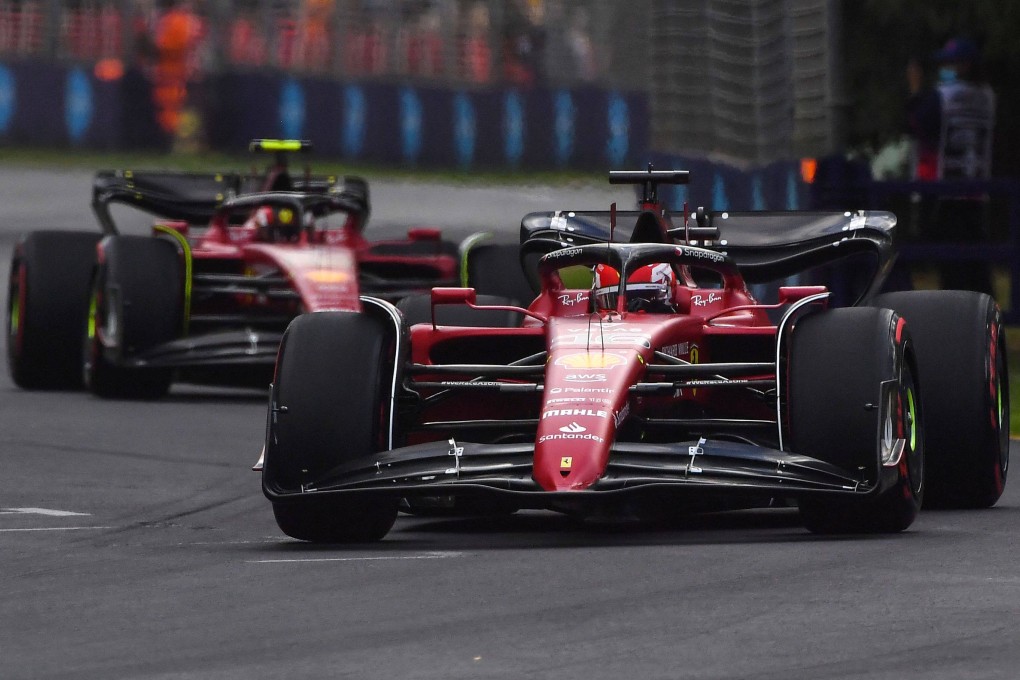 Ferrari’s Charles Leclerc competes during a qualifying session at the Albert Park Circuit in Melbourne. Photo: AFP